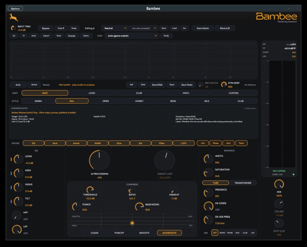 Bambee plugin UI