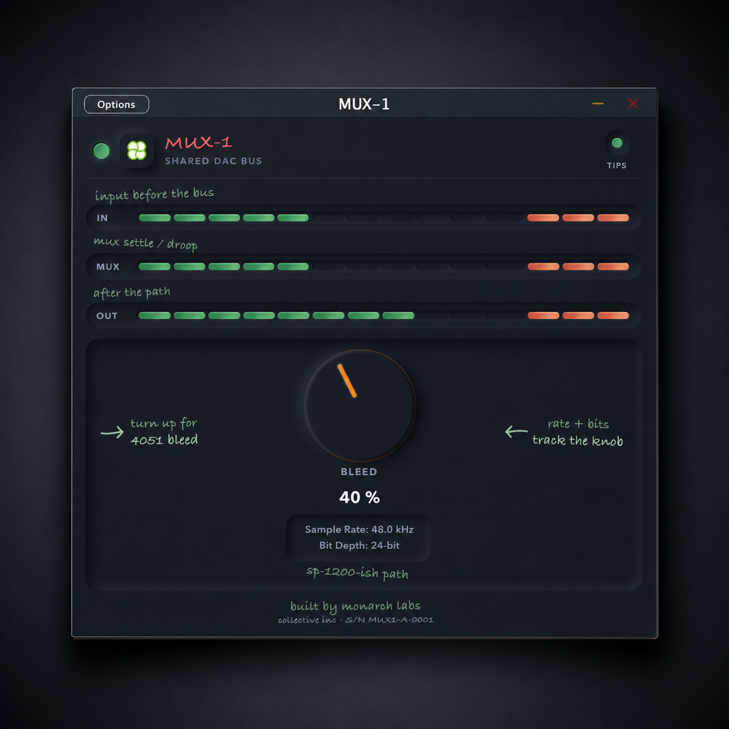 MUX-1 plugin UI